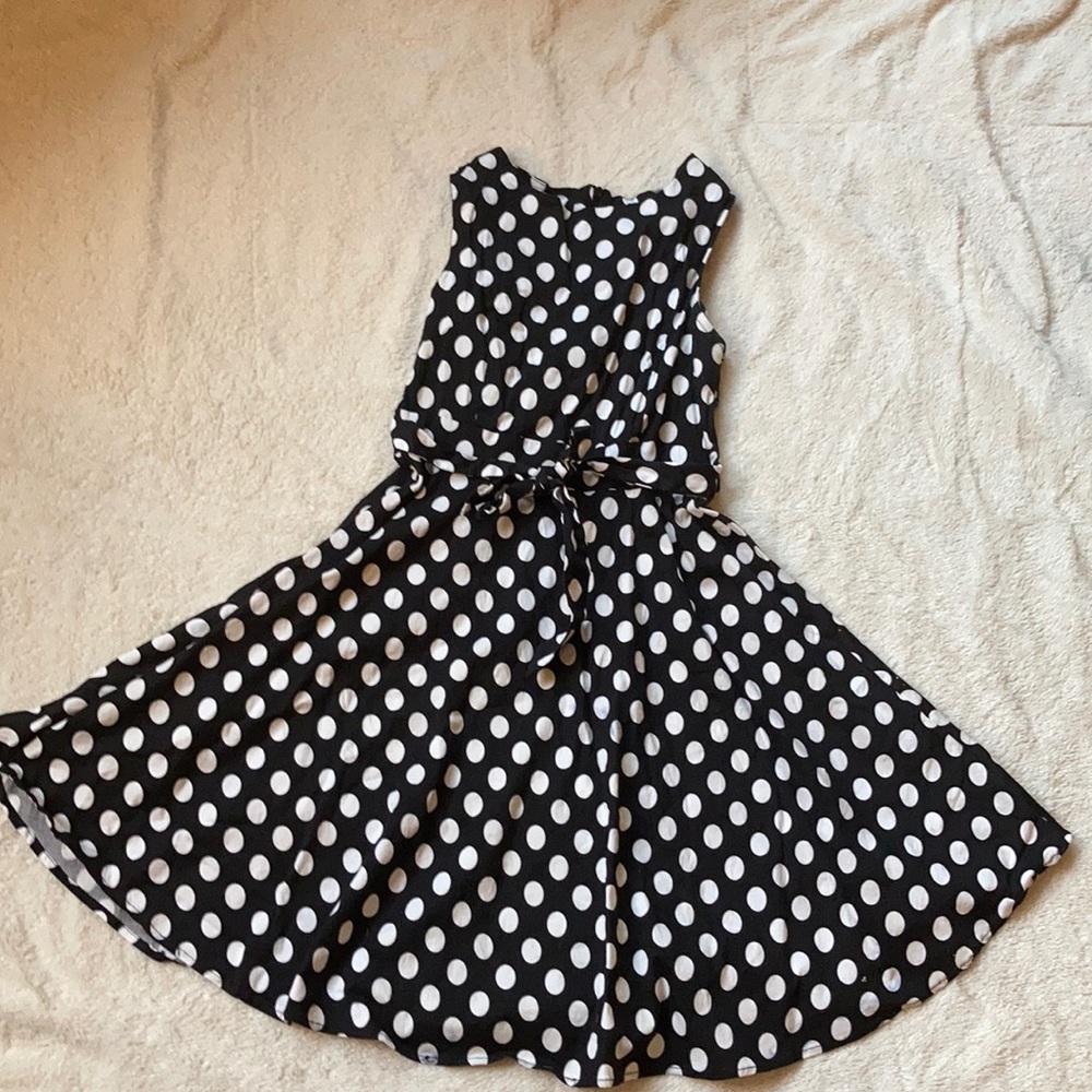 Retro polka dot swing dress - Picture 3 of 5